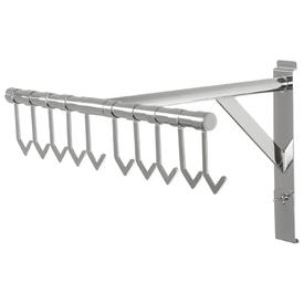 stojalo razstavno tire rack10 kavljev srebrno